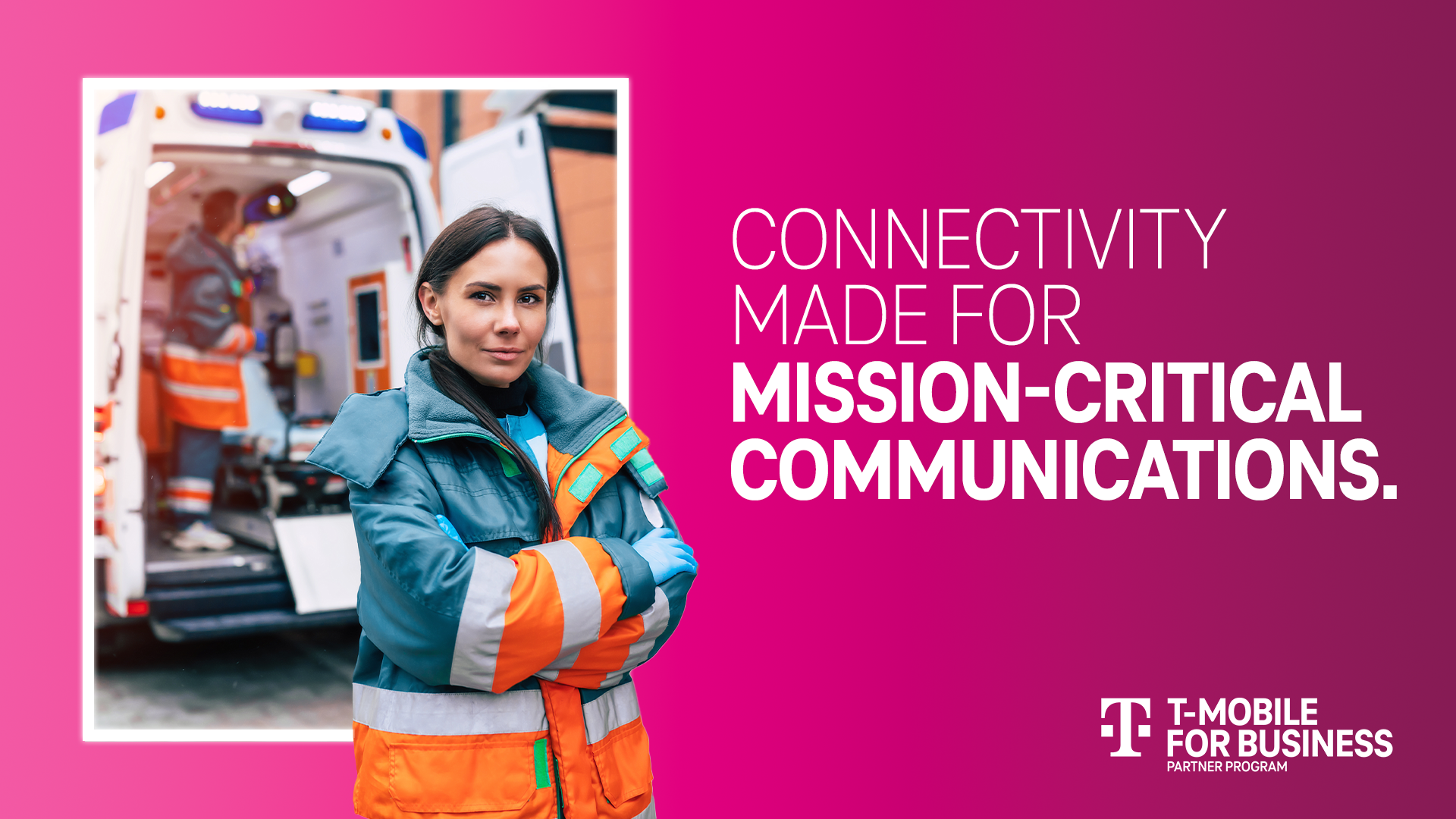 T-Priority campaign banner about mission-critical communications